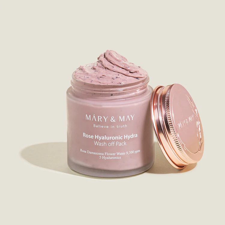 Mary&May Rose Hyaluronic Hydra Wash off Pack 125g - Image 2
