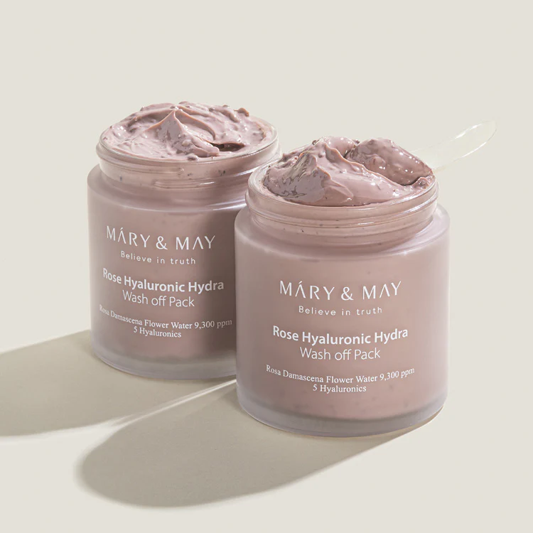 Mary&May Rose Hyaluronic Hydra Wash off Pack 125g - Image 3