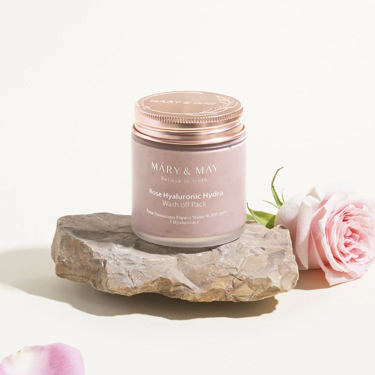 Mary&May Rose Hyaluronic Hydra Wash off Pack 125g - Image 5