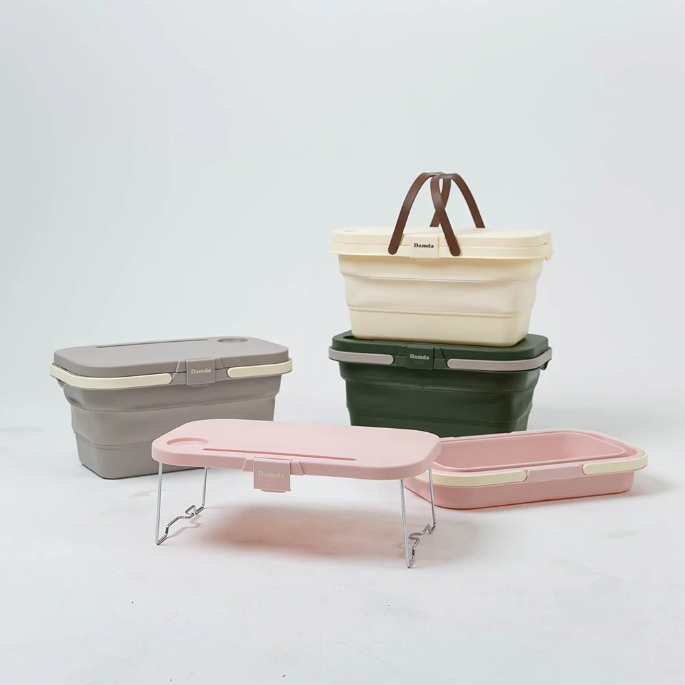 Pack Up for a Fun Outing🎈2 In 1 Outdoor Foldable Basket And Table - Image 4