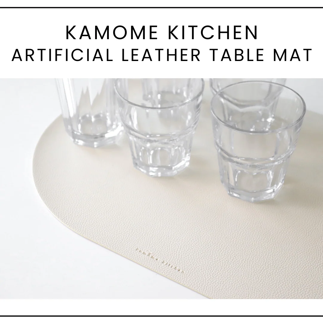 카모메 키친 캔버라 인조가죽 식탁매트 KAMOME KITCHEN Artificial Leather Table Mat 4 colours - Image 3
