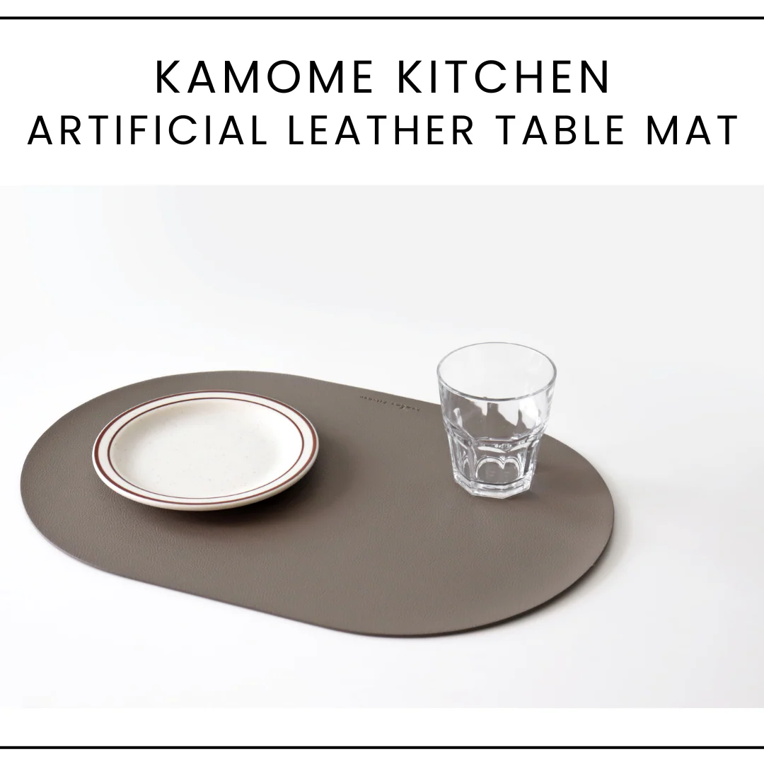 카모메 키친 캔버라 인조가죽 식탁매트 KAMOME KITCHEN Artificial Leather Table Mat 4 colours - Image 4