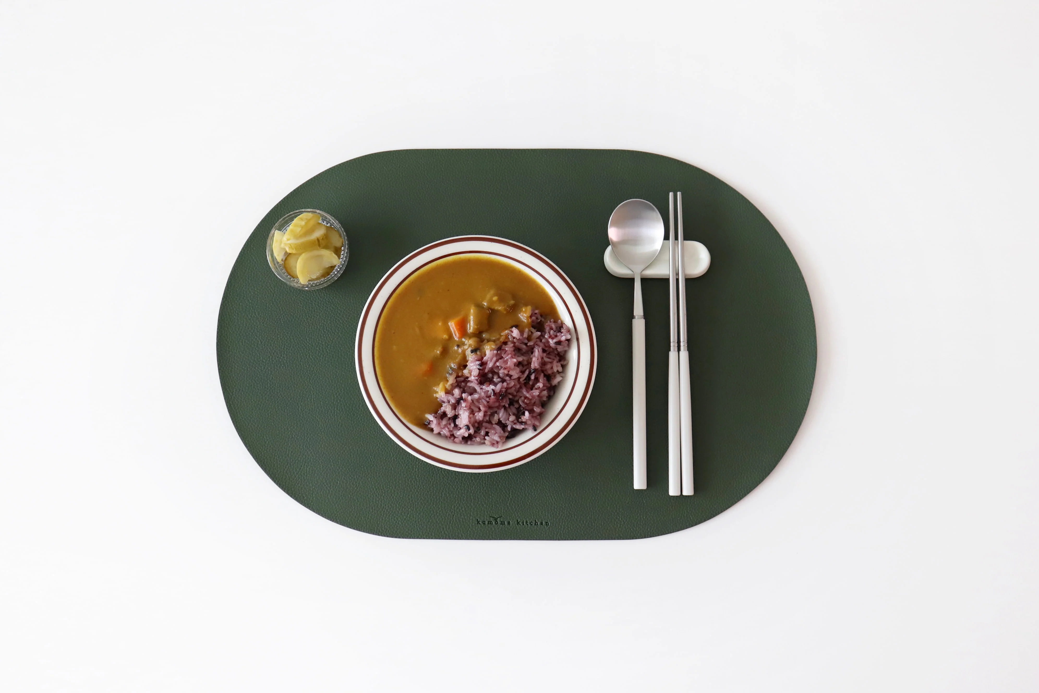 카모메 키친 캔버라 인조가죽 식탁매트 KAMOME KITCHEN Artificial Leather Table Mat 4 colours - Image 5