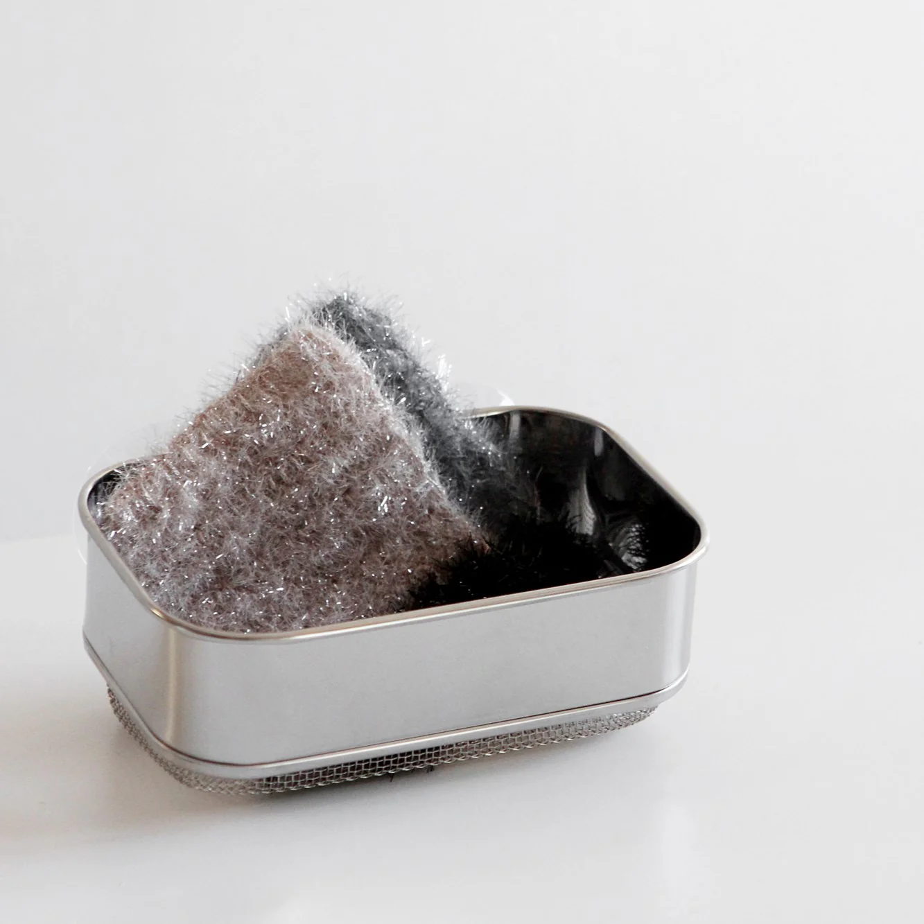 KAMOME KITCHEN Stainless Steel Scrubber Holder S/M - Image 2
