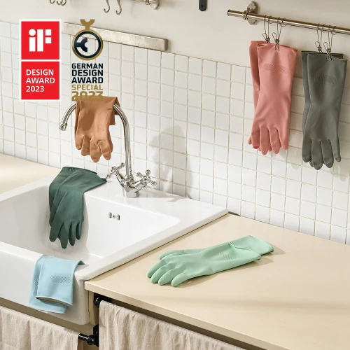 Saengong Dishwashing Latex Rubber Gloves (Standard Type)