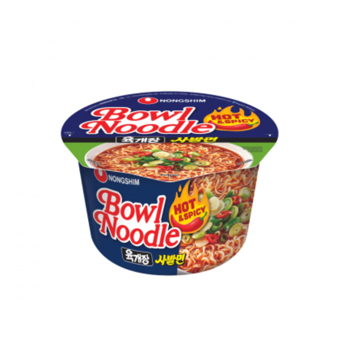 NongShim Bowl Noodle Soup (Kimchi Flavour/Hot&Spicy) 86g*6ea - Image 3