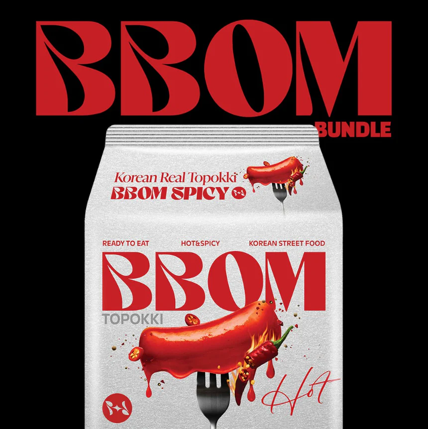 라면보다 간단하게! 뽐 떡볶이 3가지 맛 BBOM Topokki 3 flavours 4p - Image 4