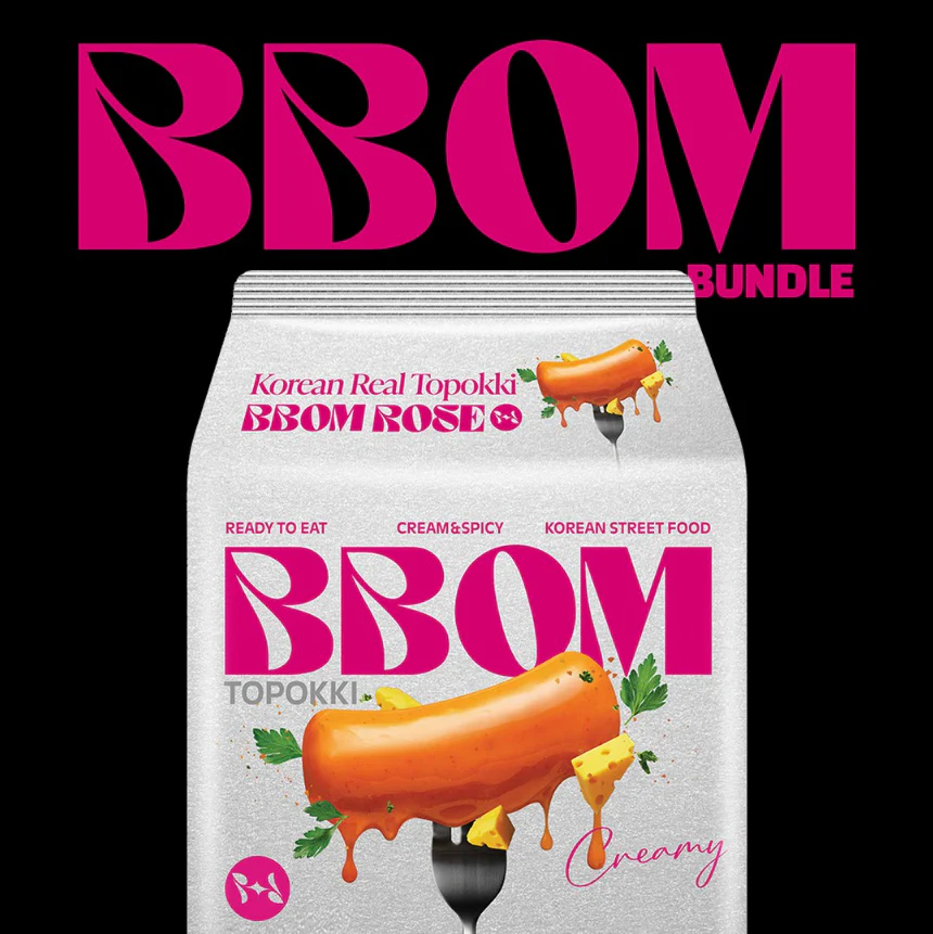 라면보다 간단하게! 뽐 떡볶이 3가지 맛 BBOM Topokki 3 flavours 4p - Image 5