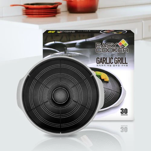 이지쿠커 마늘 솥뚜껑 구이팬 30cm Easy Cooker Garlic Grill - Image 3
