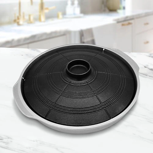이지쿠커 마늘 솥뚜껑 구이팬 30cm Easy Cooker Garlic Grill - Image 5