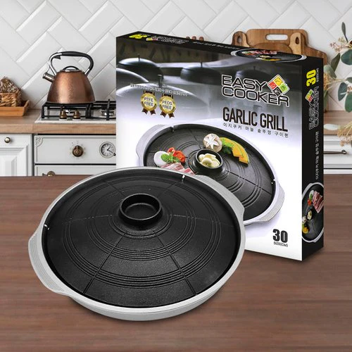 이지쿠커 마늘 솥뚜껑 구이팬 30cm Easy Cooker Garlic Grill - Image 8