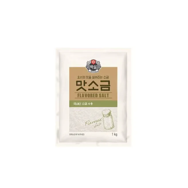 미원 맛소금/백설 맛소금 Seansoning Salt 1kg - Image 2