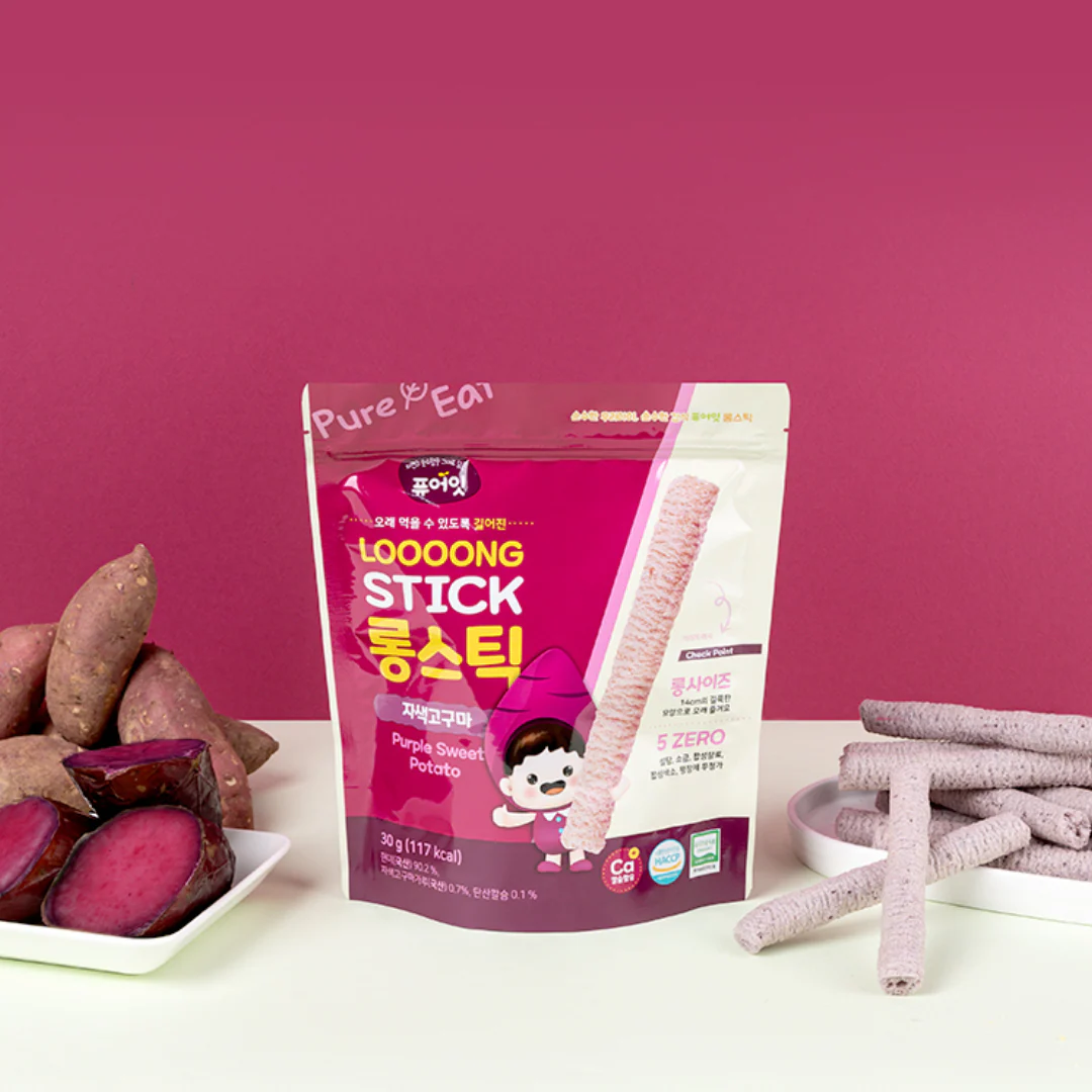 PURE EAT Loooong Stick Purple Sweet Potato 30g