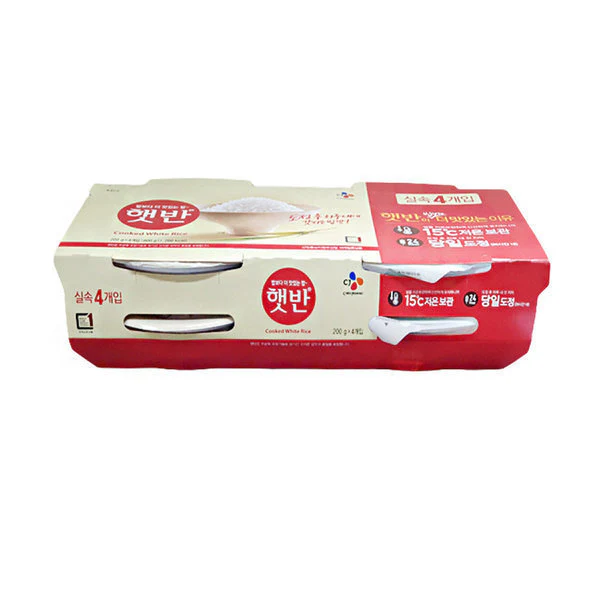 CJ Instant Cooked White Rice 200gx4ea - Image 2