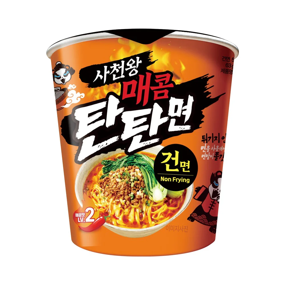 Sacheonwang Spicy Dandan Noodles 63g & Mala Hot Pot Noodles (Non Frying) 54g
