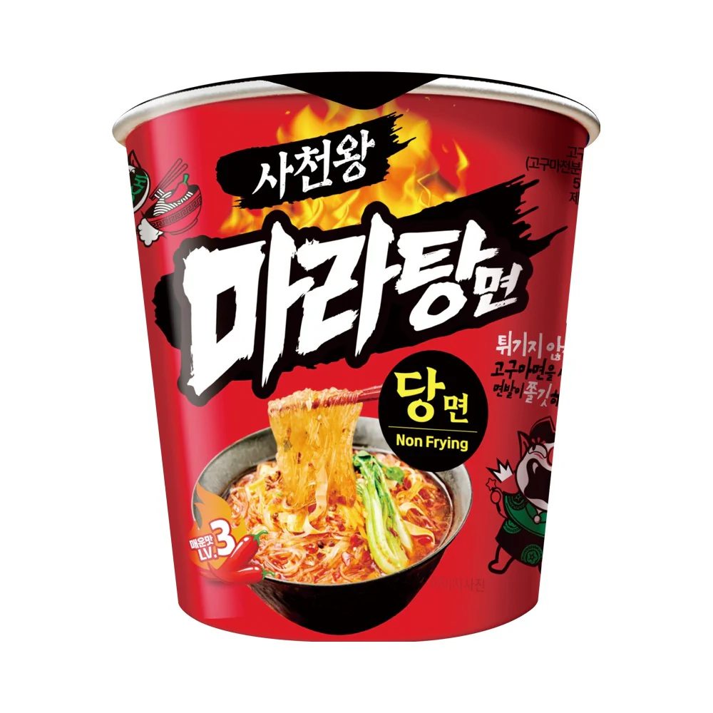 Sacheonwang Spicy Dandan Noodles 63g & Mala Hot Pot Noodles (Non Frying) 54g - Image 2