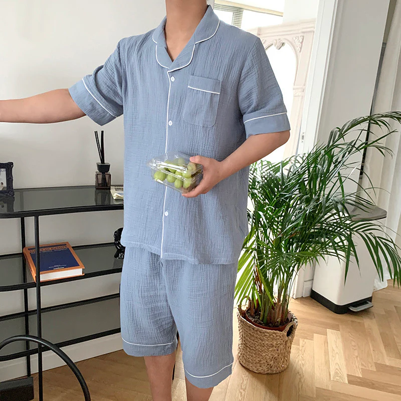 시원한 소재 시어서커 반팔 세트👌 Cool Linen Short-Sleeves Top&Bottom Set - Image 10