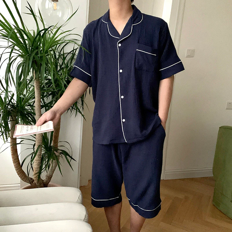 시원한 소재 시어서커 반팔 세트👌 Cool Linen Short-Sleeves Top&Bottom Set - Image 14