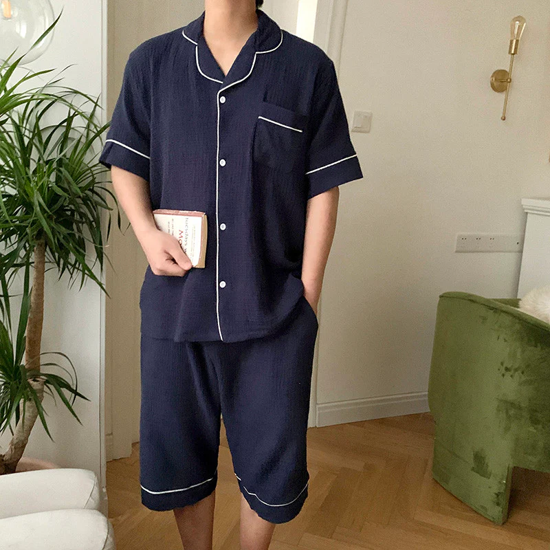 시원한 소재 시어서커 반팔 세트👌 Cool Linen Short-Sleeves Top&Bottom Set - Image 16