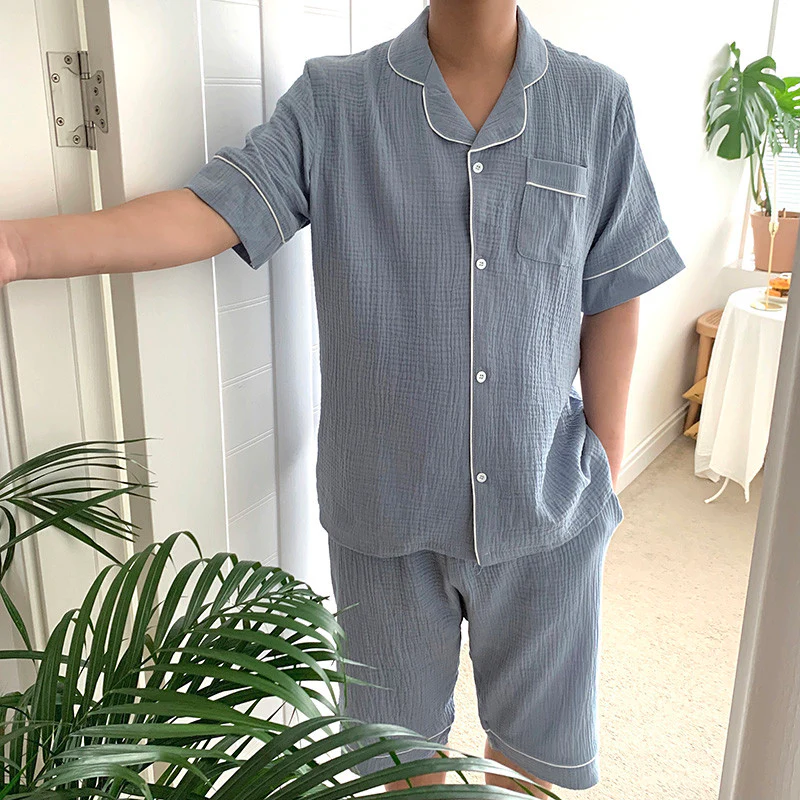 시원한 소재 시어서커 반팔 세트👌 Cool Linen Short-Sleeves Top&Bottom Set - Image 27
