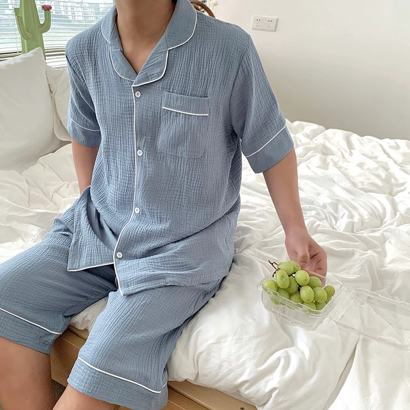 시원한 소재 시어서커 반팔 세트👌 Cool Linen Short-Sleeves Top&Bottom Set - Image 31