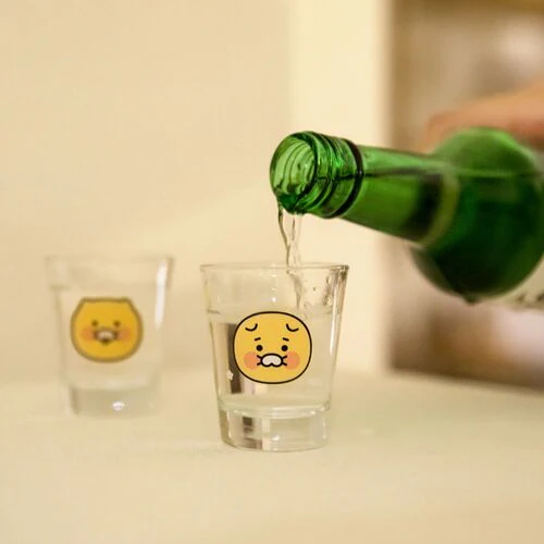 춘식이 소주잔 2p 세트 KAKAO FRIENDS Choonsik Mini Glass 2p Set - Image 2