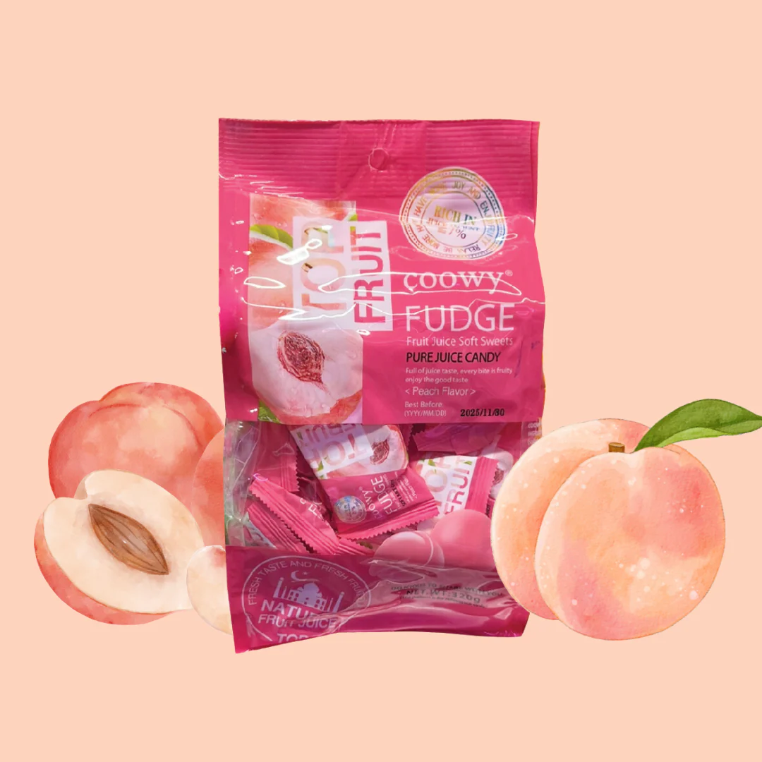 TOP FRUIT COOWY FUDGE Pure Juice Candy 320g _4 Types - Image 7