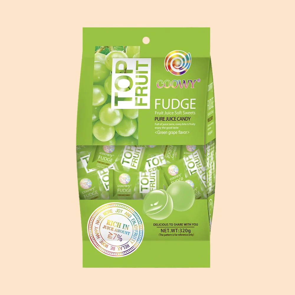 TOP FRUIT COOWY FUDGE Pure Juice Candy 320g _4 Types - Image 8