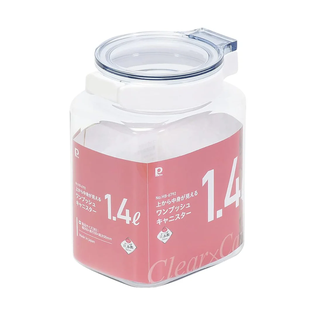 PEARL METAL Storage container 1.4L/900ml/2.4L/3.4L