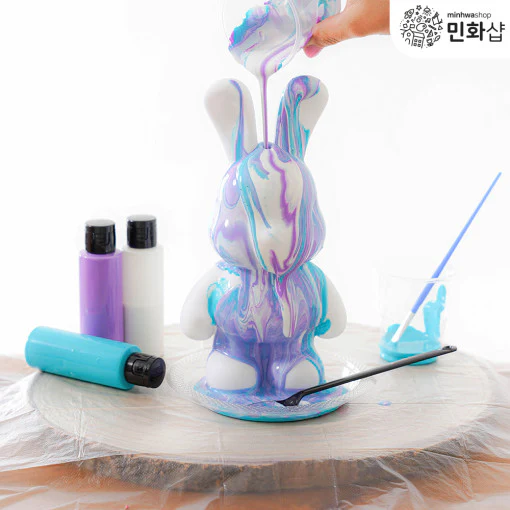 푸어링아트 Pouring Art Toy DIY Kit Rabbit Pink/Purple - Image 2