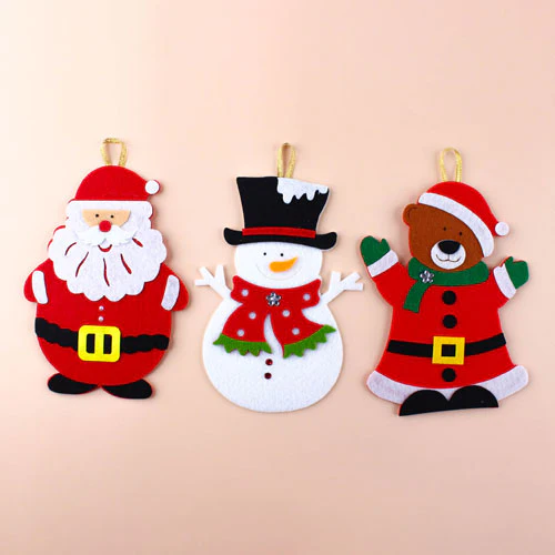 Christmas Felt Card 5 Pack_Random Assortment - Image 2