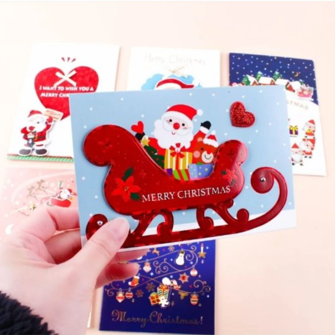 Christmas Handmade Card 5 Pack_Random Assortment - Image 2