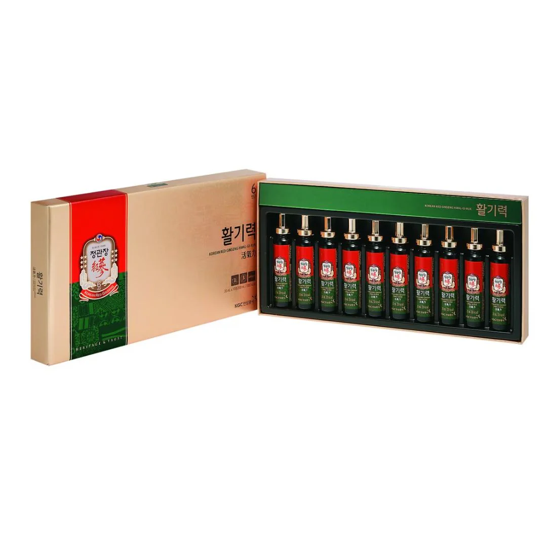CKJ Red Ginseng Hwal Gi Ryuk 20ml x 10 bottles - Image 2