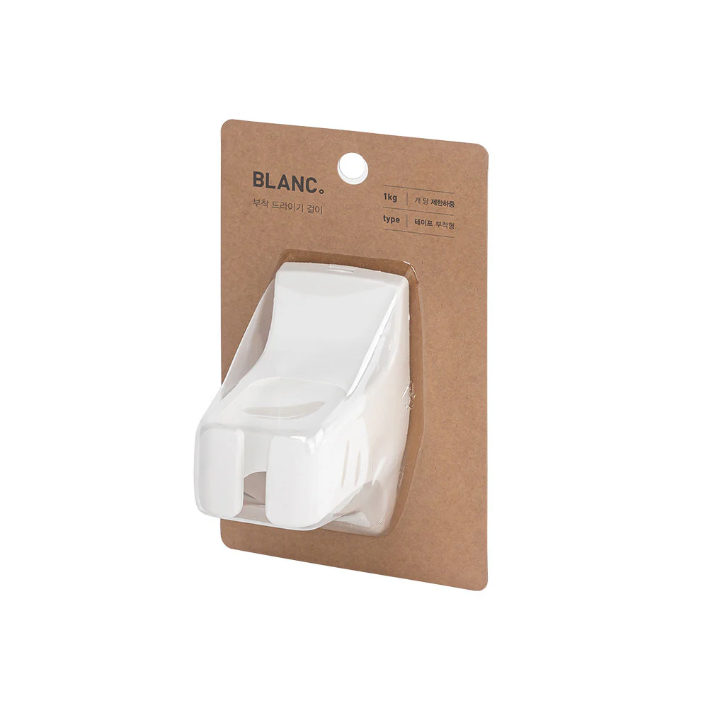 욕실에도, 테이블에도 [BLANC]부착 드라이기 걸이 화이트  Hair Dryer Holder (Wall-mounted) - Image 3