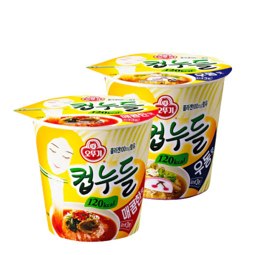 오뚜기 컵누들 로제맛/우동맛/매콤한맛/매콤찜닭 Cup Noodles 15ea Spicy Soy Chicken / Rose/Udon / Spicy Flavour