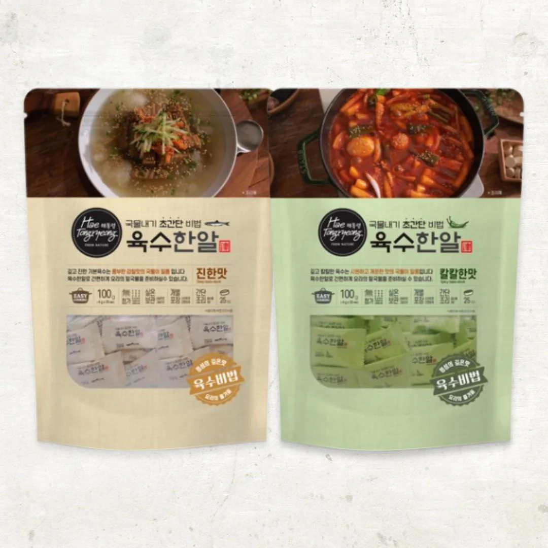 해통령 육수 한알 (진한맛/칼칼한맛) 100g Deep Taste Seafood Stock (2 flavors)