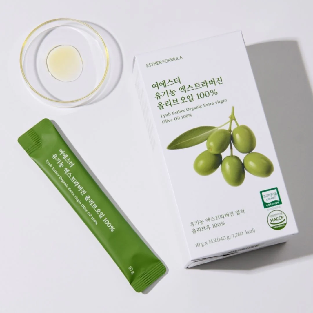 Esther Formula 100% Organic Extra Virgin Olive Oil [Cold Pressed] 10g x 14 Sachets - Image 2