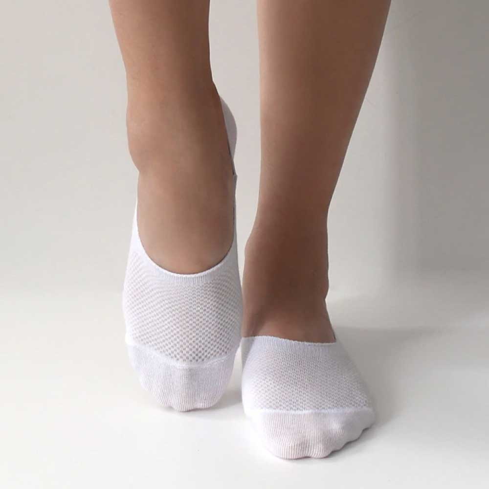 Hyper Thin Invisible Socks Black / White - Image 2