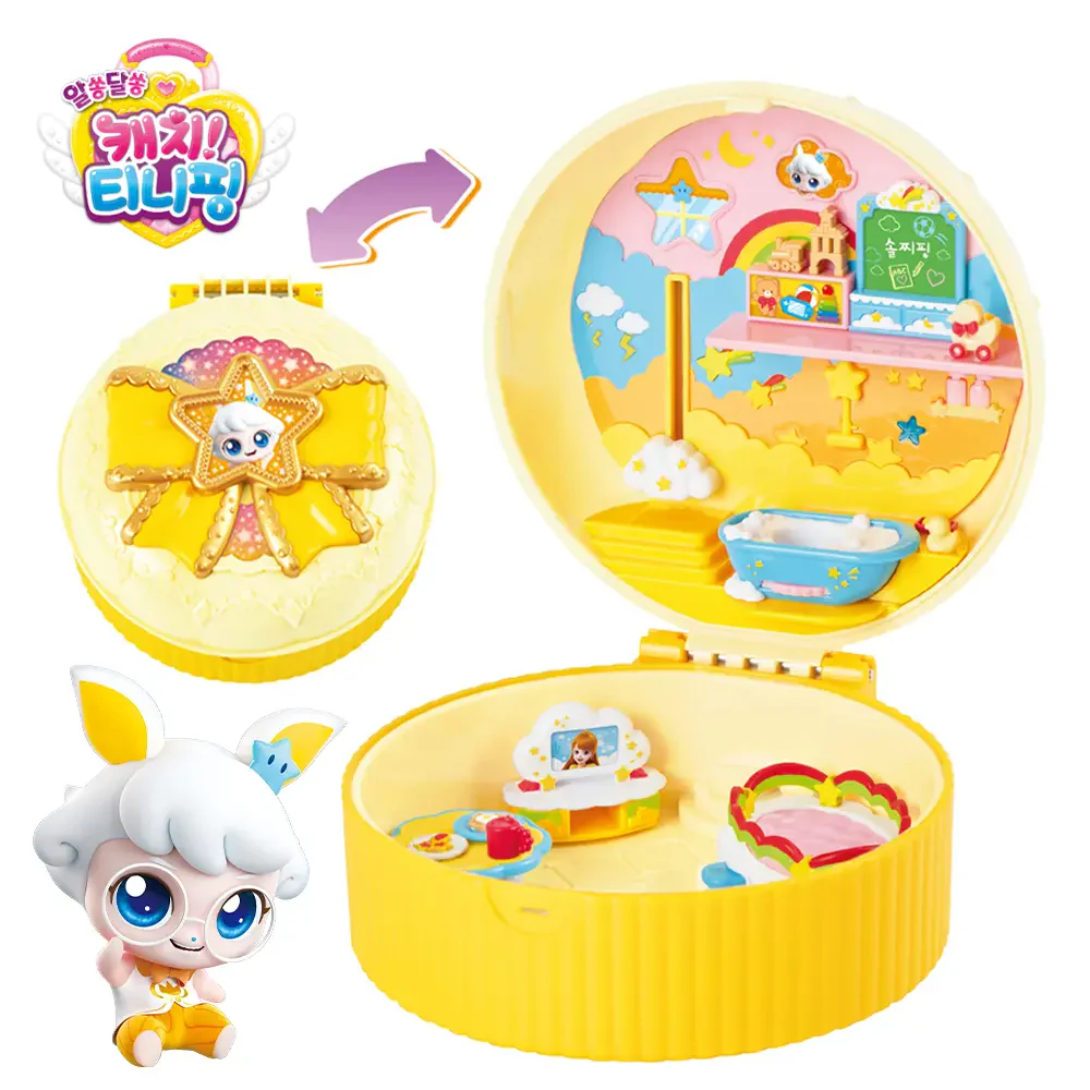 Korean Toy ๐ ์์ฝค๋ฌ์ฝค ์บ์น ํฐ๋ํ ์์ญ๋ฌ์ญ ์์ฐํ ํ์ฐ์ค Catch! Teenieping Secret TRUEPING FIGURE HOUSE - Image 4