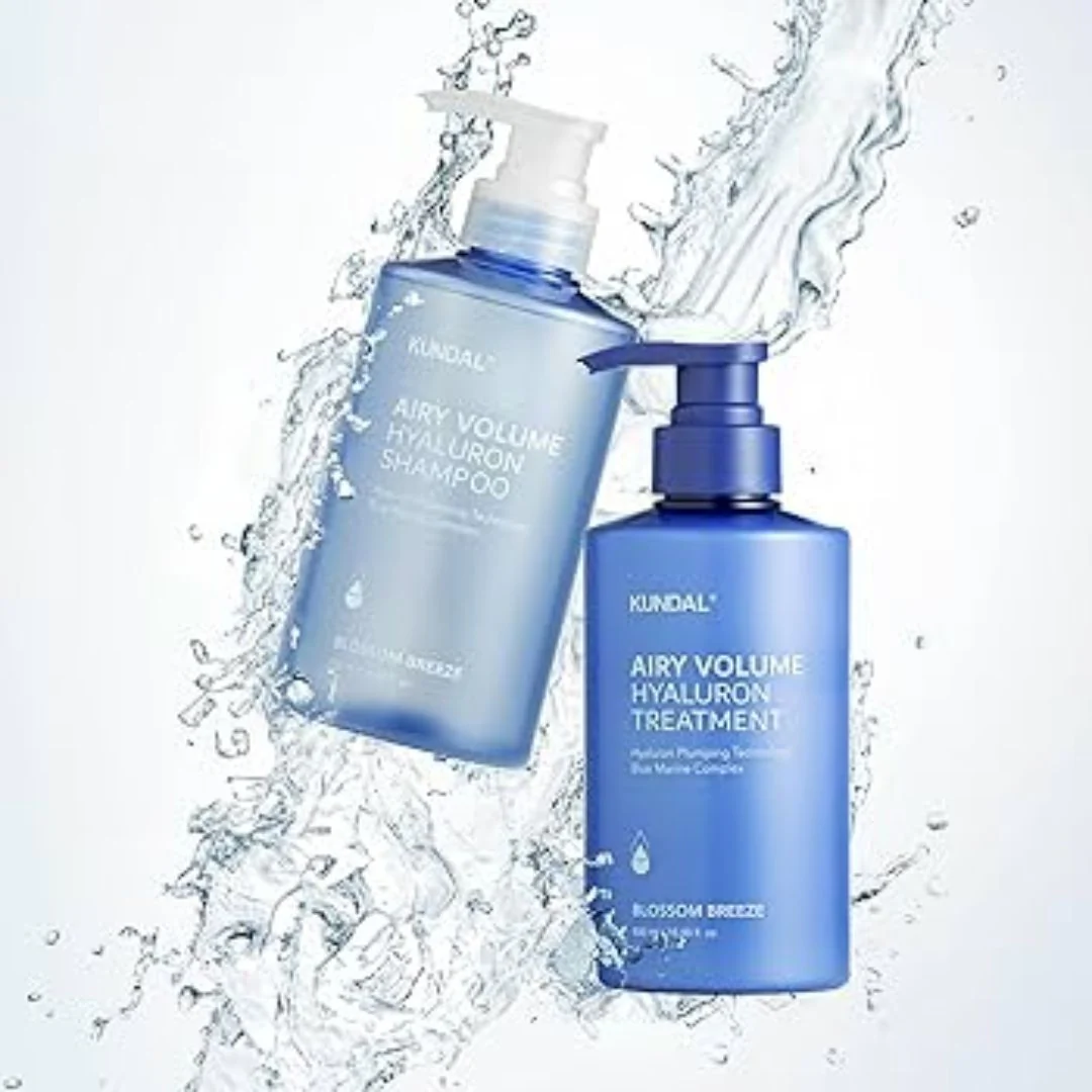 KUNDAL Hyaluron Airy Volume Shampoo+Treatment 500ml Set - Image 2