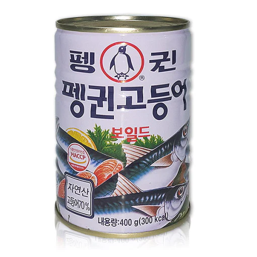 [펭귄] 꽁치 보일드 PENGUIN MACKEREL PIKE BOILED CAN 400g