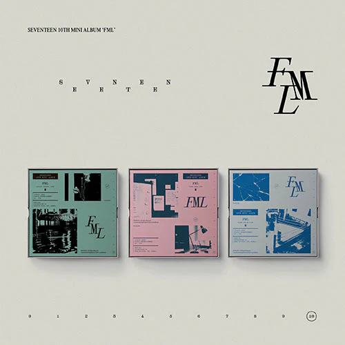 Special Price💿 SEVENTEEN - 10th Mini Album 'FML' Faded Mono Life Ver. (Pink)