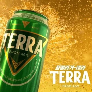 100% Real Carbonated Beer Made From Pure AG Malt! Terra 355ml/6cans/24cans