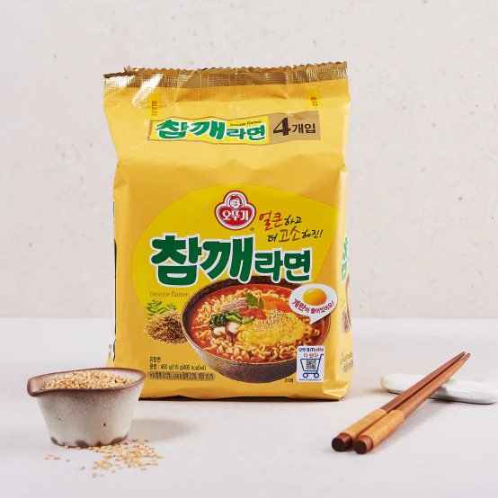 얼큰하고 고소한 오뚜기 참깨라면 OTTUGI BEEF&SESAME RAMEN 115gX5ea