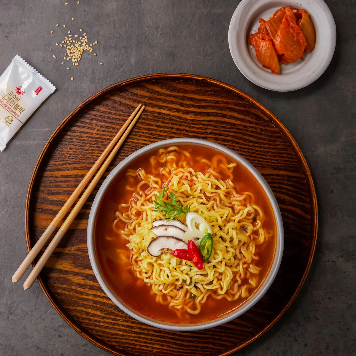얼큰하고 고소한 오뚜기 참깨라면 OTTUGI BEEF&SESAME RAMEN 115gX5ea - Image 2